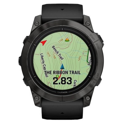 Часы Garmin EPIX PRO (Gen 2) Sapphire Edition 51 мм титановый угольно-серый DLC черный силиконовый ремешок